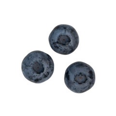 heap of blueberries isolated on white background