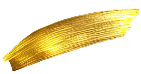 Metallic golden stroke.