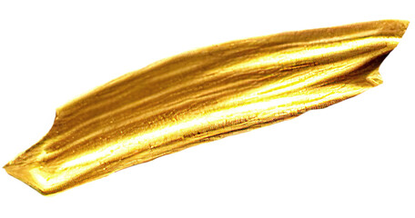 Metallic golden stroke.