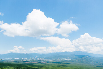 青い空と白い雲