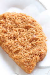 Japanese food, deep fried pork and bread crumbs TONKAZU