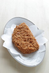Japanese food, deep fried pork and bread crumbs TONKAZU