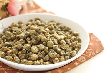 Chinese green tea Longjing Tea leaves