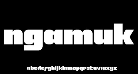 modern, futuristic modern geometric font	