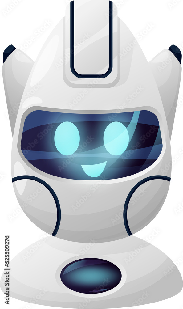 Aufkleber online consultant chat bot funny robot assistant