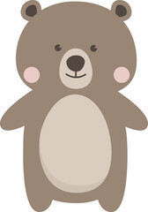 Bear Animal Cartoon Character.