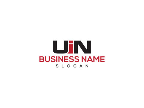 Letter UIN Logo Icon, Creative uin Three Letter Logo Design For Business