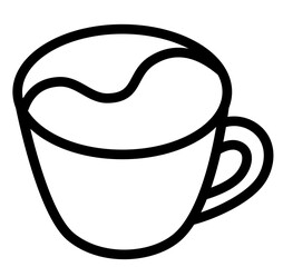 coffee cup outline icon