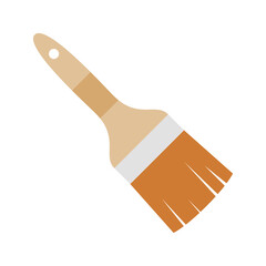 Paint brush isolated on white background