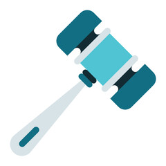 court hammer icon on transparent background