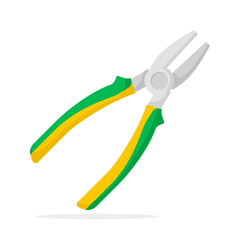 Pliers isolated on white background