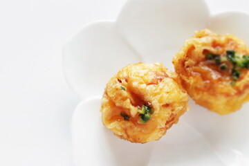 Chinese Food, tofu and fish cake for Yum cha Dumpling Dim Sum food