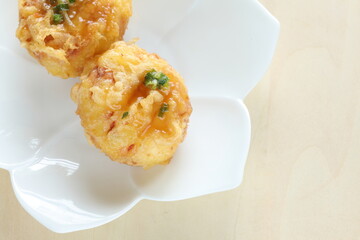 Chinese Food, tofu and fish cake for Yum cha Dumpling Dim Sum food