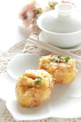 Chinese Food, tofu and fish cake for Yum cha Dumpling Dim Sum food