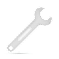 Spanner isolated on white background