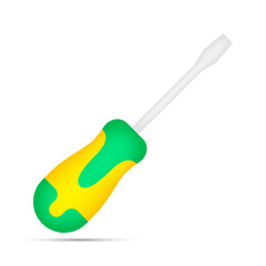 Screwdriver isolated on white background