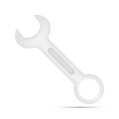 Spanner isolated on white background