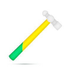 Hammer isolated on white background