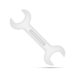 Spanner isolated on white background