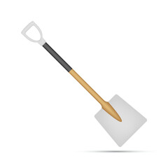 Shovel isolated on white background