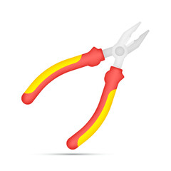 Pliers isolated on white background