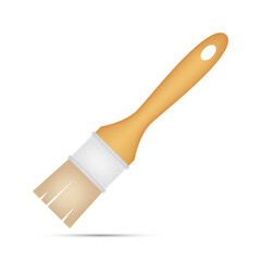 Paint brush isolated on white background