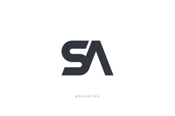 S Letter SA Monogram Logo Concept