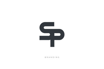 S Letter SP Monogram Logo Concept