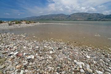 Kies-Strand in Messolonghi (Griechenland) // gravel bank at Missolonghi in Greece