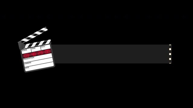 Clapperboard Lower Thirds Version 1 Black