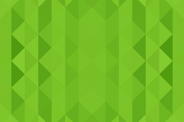 Green mosaic pixel background, geometric texture from green trianguls. A backing of mosaic trianguls. Light green background for post, screensaver, wallpaper, postcard, poster, banner, cover