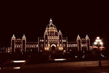 Naklejka premium Parlement, Victoria, Canada