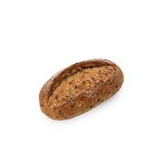 Multigrain bread cutout, Png file.