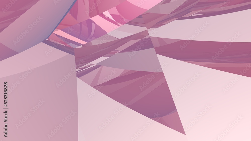 Poster abstract background of lines and gradients. color overflows. 3d rendering image.