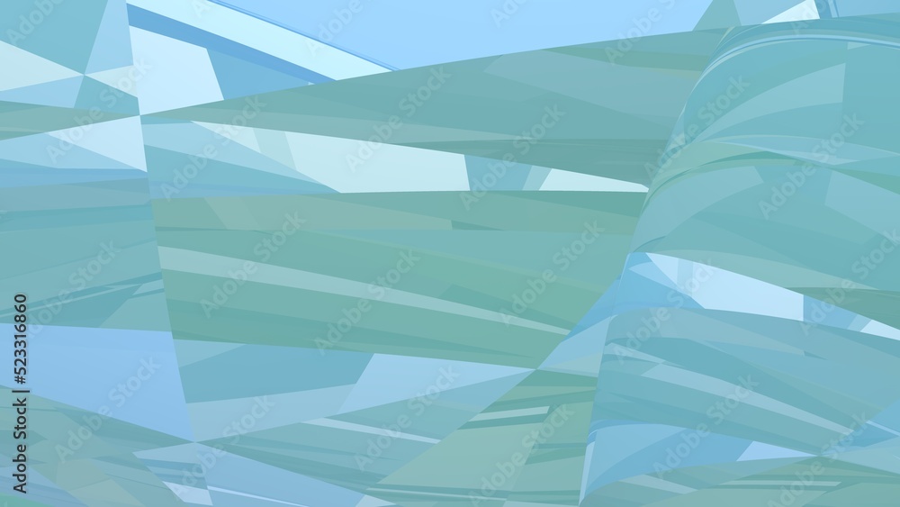 Poster abstract background of lines and gradients. color overflows. 3d rendering image.