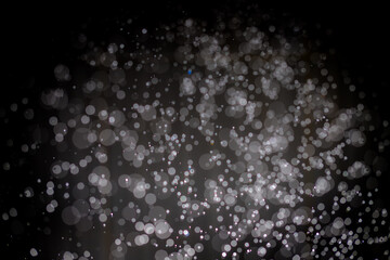 Abstract black bokeh