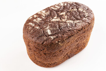 Fresh bread in the shape of a brick