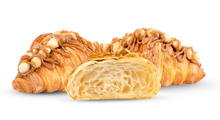 Croissant isolated on white