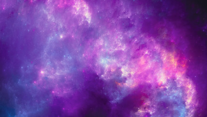 Fototapeta na wymiar Tutti Frutti Nebula - Sci-fi nebula - good as background for sci-fi related productions and gaming
