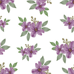 seamless pattern of purple flower for wallpaper