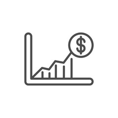 growth modern thin line icon