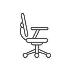 Office chair icon simple illustration