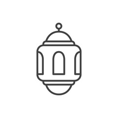 Ramadan Mubarak Greeting Lattern Icon Vector. arabic lattern vector