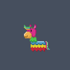 pinata horse in pixel art style