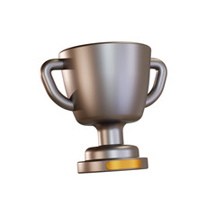3d Illustration Icon Gym, Trophy