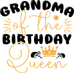 Birthday princess svg design files