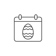 Easter calendar, Vector calendar icons representing easter holidays