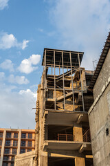 Obraz premium fragments of the urban landscape with houses in the center of Yerevan