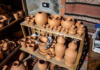 Fototapeta na wymiar ancient household items and national clay Armenian ceramics