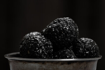Black sesame laddu (also known as ellu urundai in tamil language) is made of sesame seeds and...